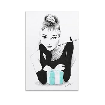 Amazon.co.jp: オードリー・ヘプバーン絵画ポスターの